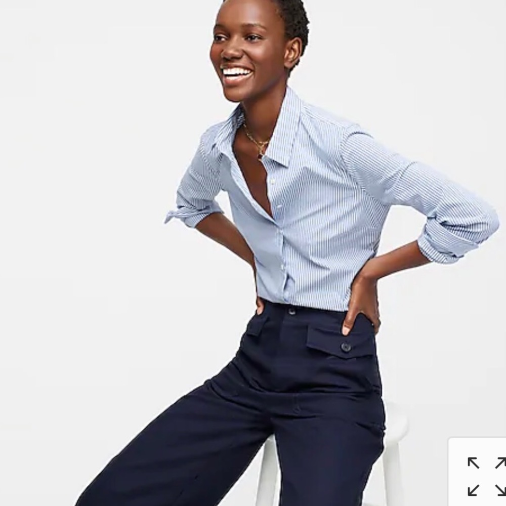 JCrew pinstripe button up